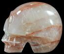 Polished Hematoid Quartz Crystal Skull - Madagascar #62615-2